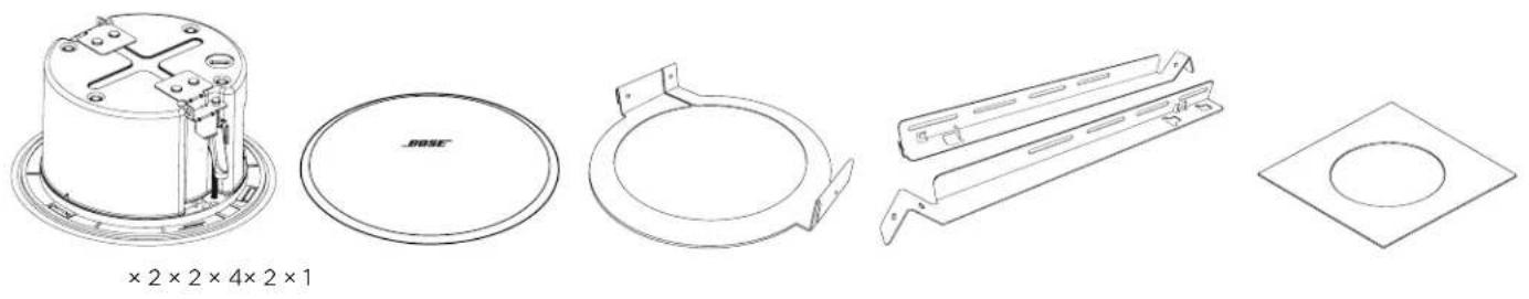 BOSE DesignMax DM2CLP - Contenido de la caja - 1