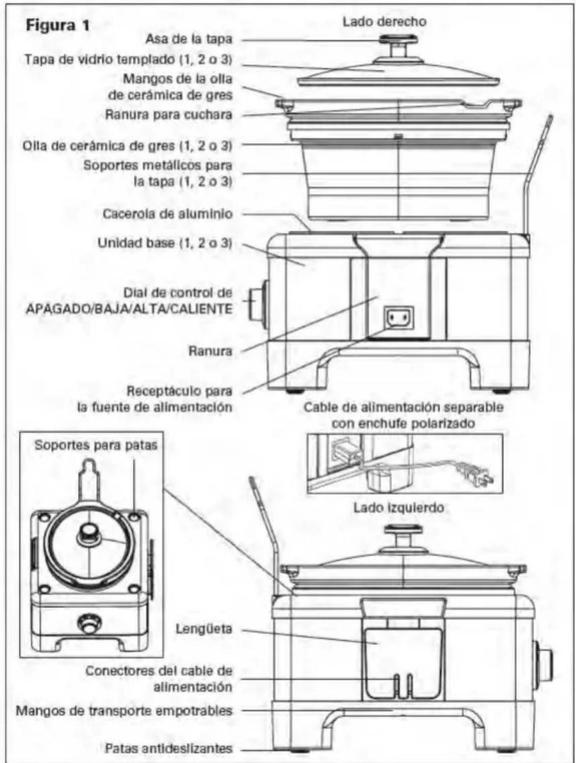 BELLA 14013 - Descripción de la olla de coccción lenta Serve and Stack BELLA LINX - 1