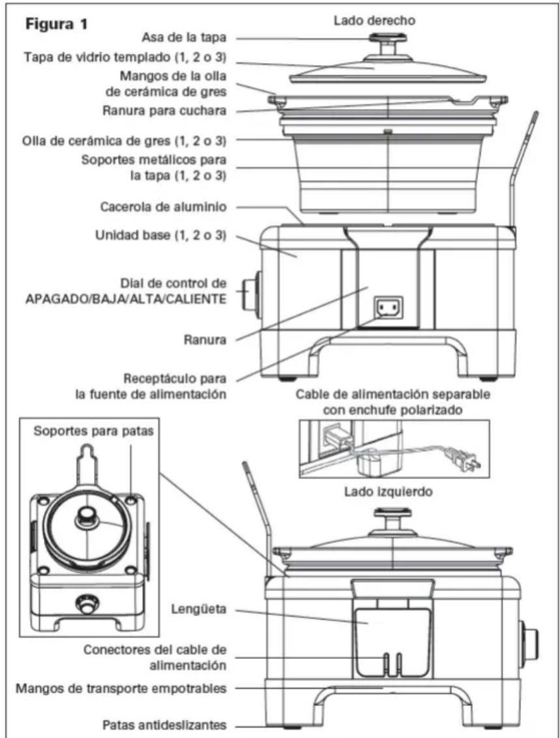 BELLA 13972 - Descripción de la olla de cocción lenta Serve and Stack BELLA LINX - 1