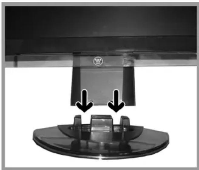 WESTINGHOUSE L2410NM - Fixation du trépied au moniteur ACL - 1
