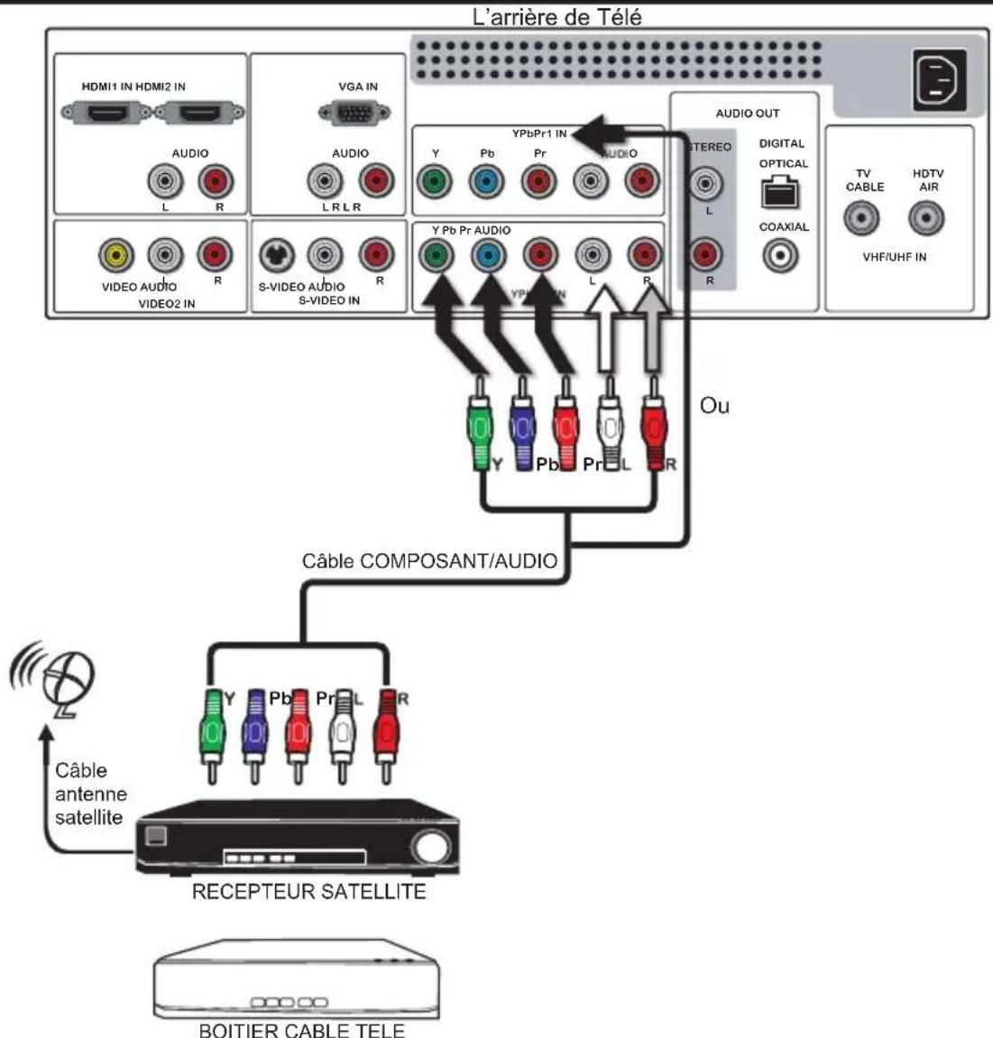 Proview PA40JK1A - Connection d'un Boîtier Câble Télé Numérique ou d'un Récepteur Satellite Numérique - 1