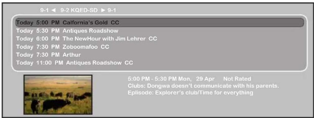 Proview PA40JK1A - Using the Program Guide - 5