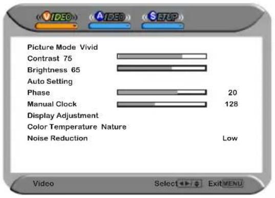 Proview PA37JK1A - MENU VIDEO: - 1