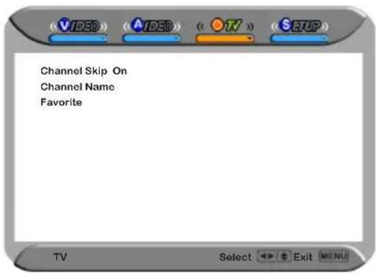 Channel Skip On Channel Name Favorite