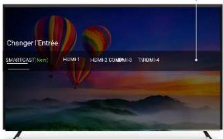 VIZIO E65F0 - MODIFICATION DE LA SOURCE DE L'ENTRÉE - 1