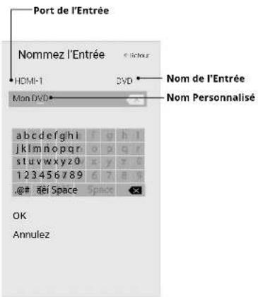VIZIO E65F0 - RENOMMER LES APPAREILS DANS LE MENU ENTRÉE - 1