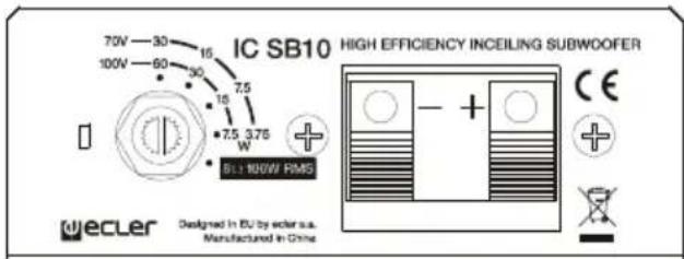 Ecler IC SB10 - VERKABELUNG - 1