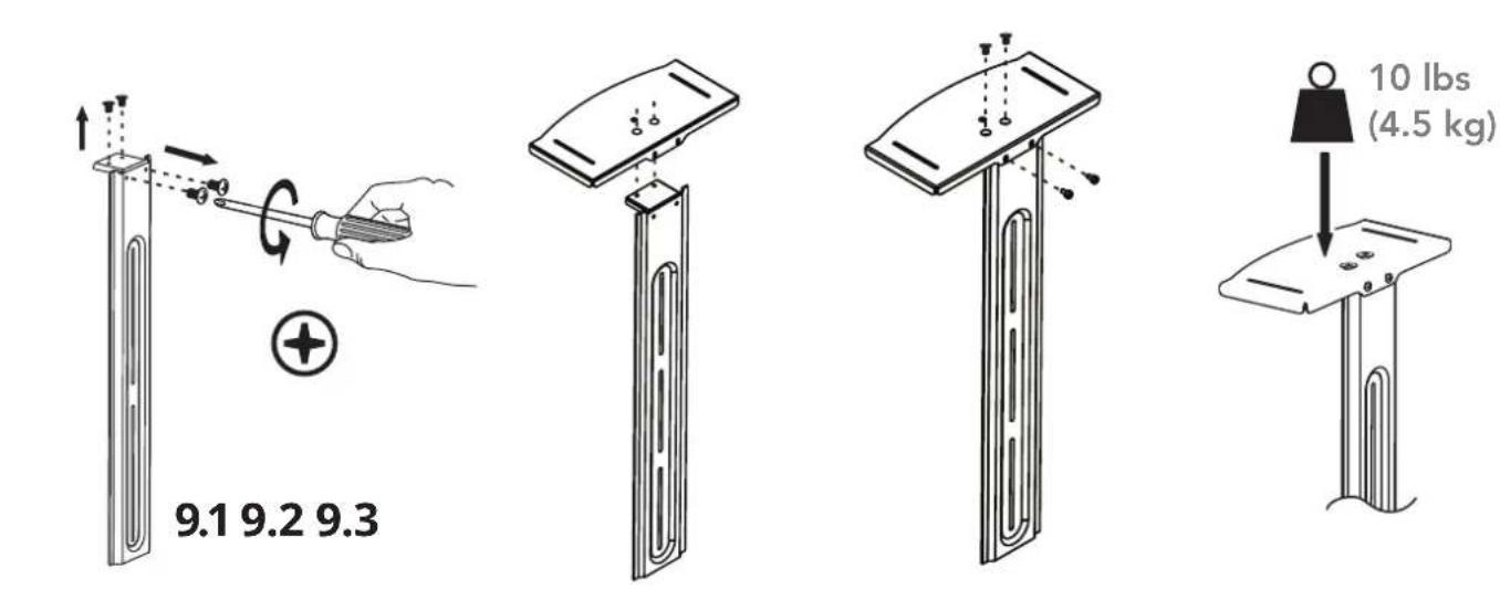 Kanto MTM65PLW - Assemblez et attachez l'étagère pour webcam - 1