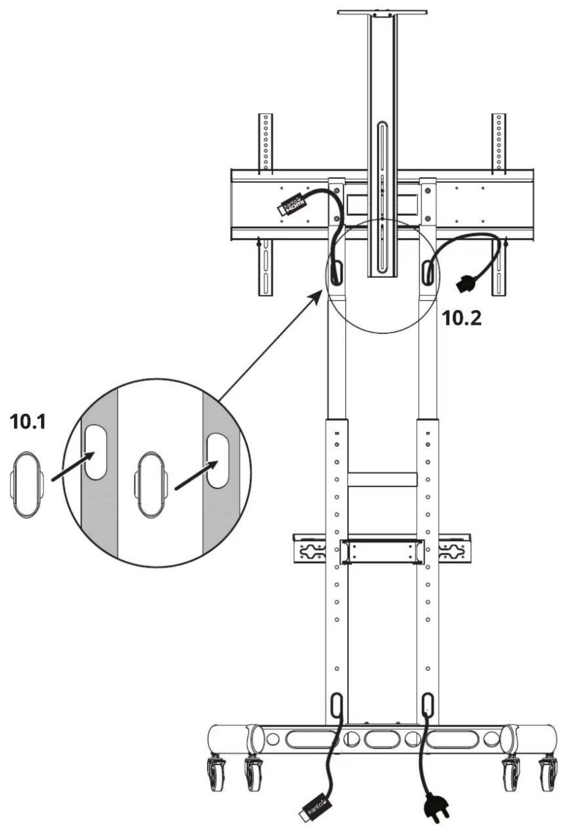 Kanto MTM82PL2 - Assemblez et attachez l'étagère pour webcam - 6