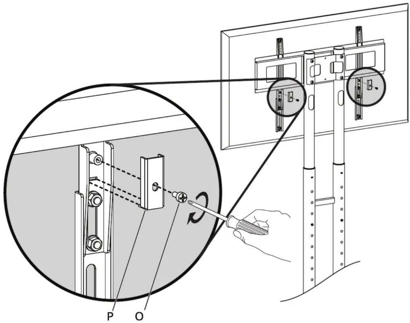 Kanto STM55PLS - Secure TV / Fixer le télé / Asegure el TV - 1