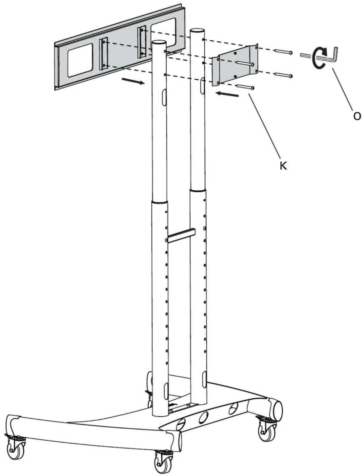 Kanto MTM82PLS - Attach TV plate / Attachez la plaque de télé / Fijar la placa de TV - 1