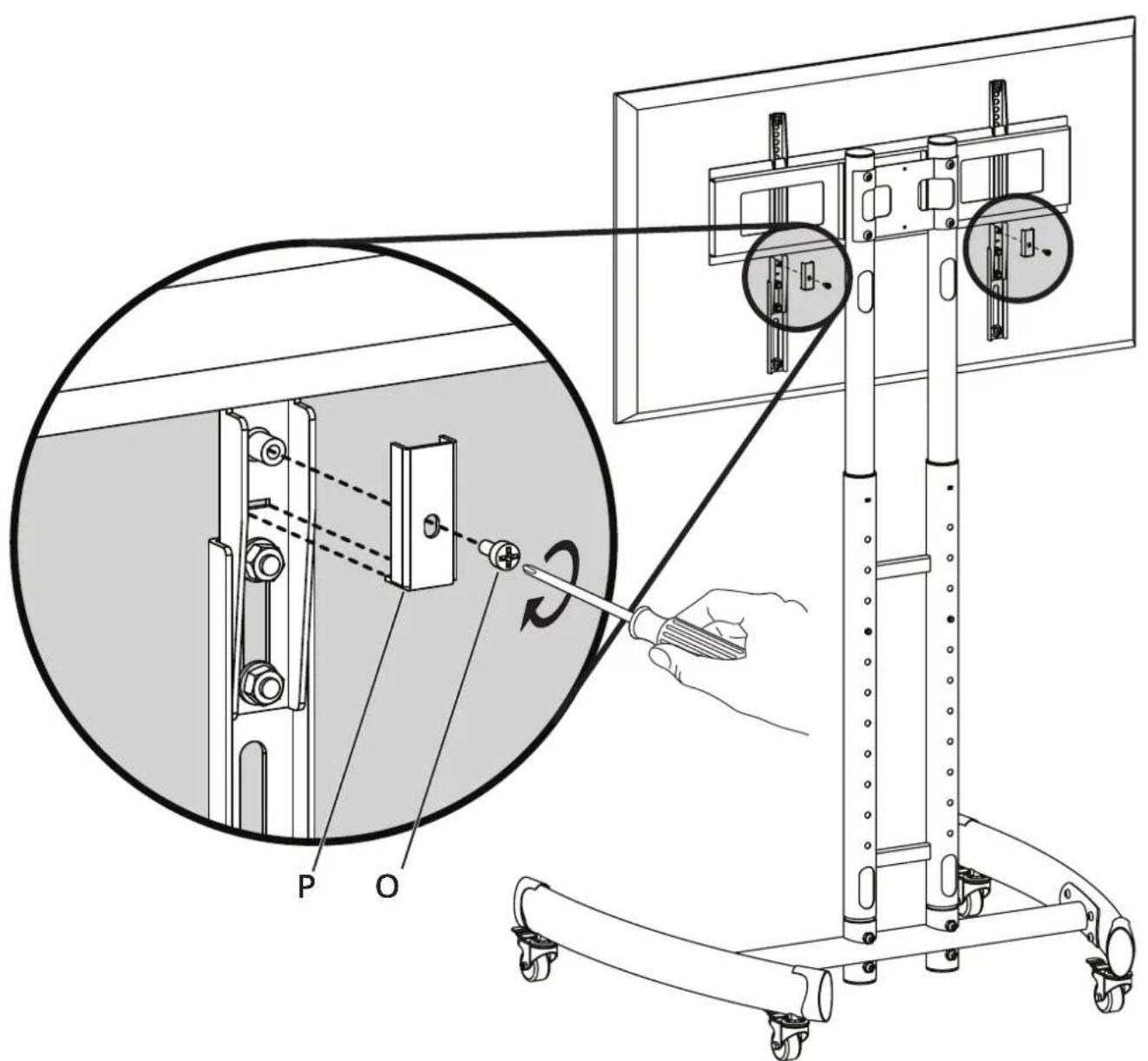 Kanto MTM55 - Hang TV / attachez le télé / cuelga la TV - 4