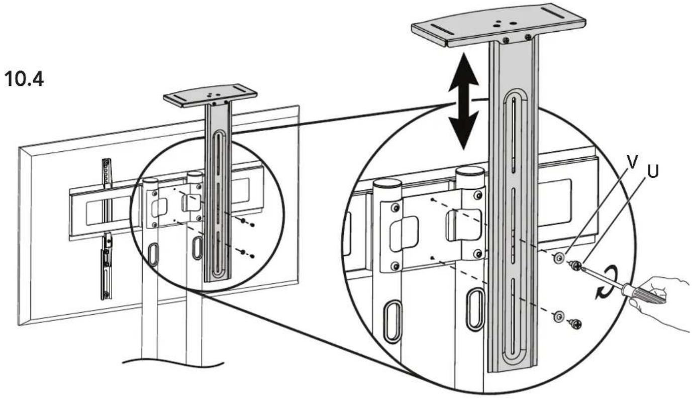 Kanto MTM55PLS - Assemble and Attach Webcam Shelf / Assemblez et Attachez L'étagère pour Webcam / Ensemble y Conecte la Plataforma para Camara Web - 3