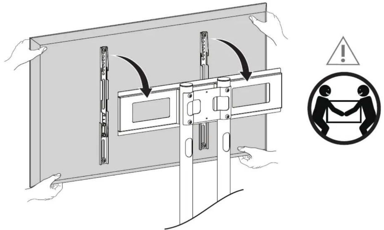 Kanto MTM55PLS - Hang TV / Attachez le télé / Cuelga la TV - 1