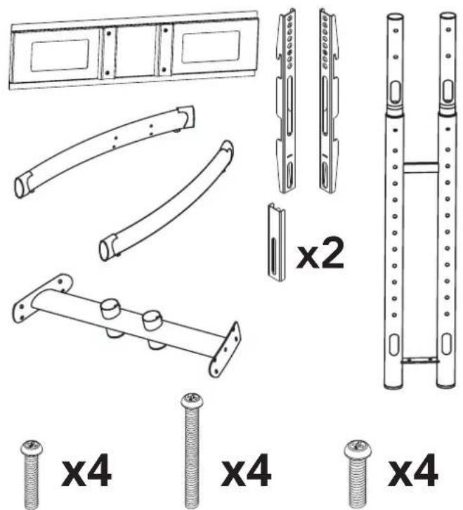 Kanto MTM55PLS - Supplied Parts and Hardware / Matériel et les pièces fournies Partes suministradas y materiales - 1