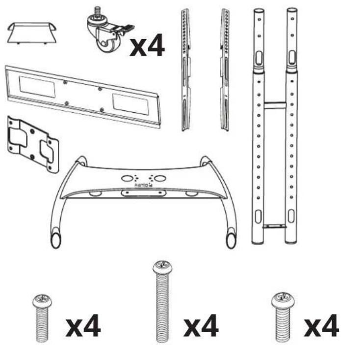 Kanto MTM65PLS - Supplied Parts and Hardware / Matériel et les pièces fournies Partes suministradas y materiales - 1