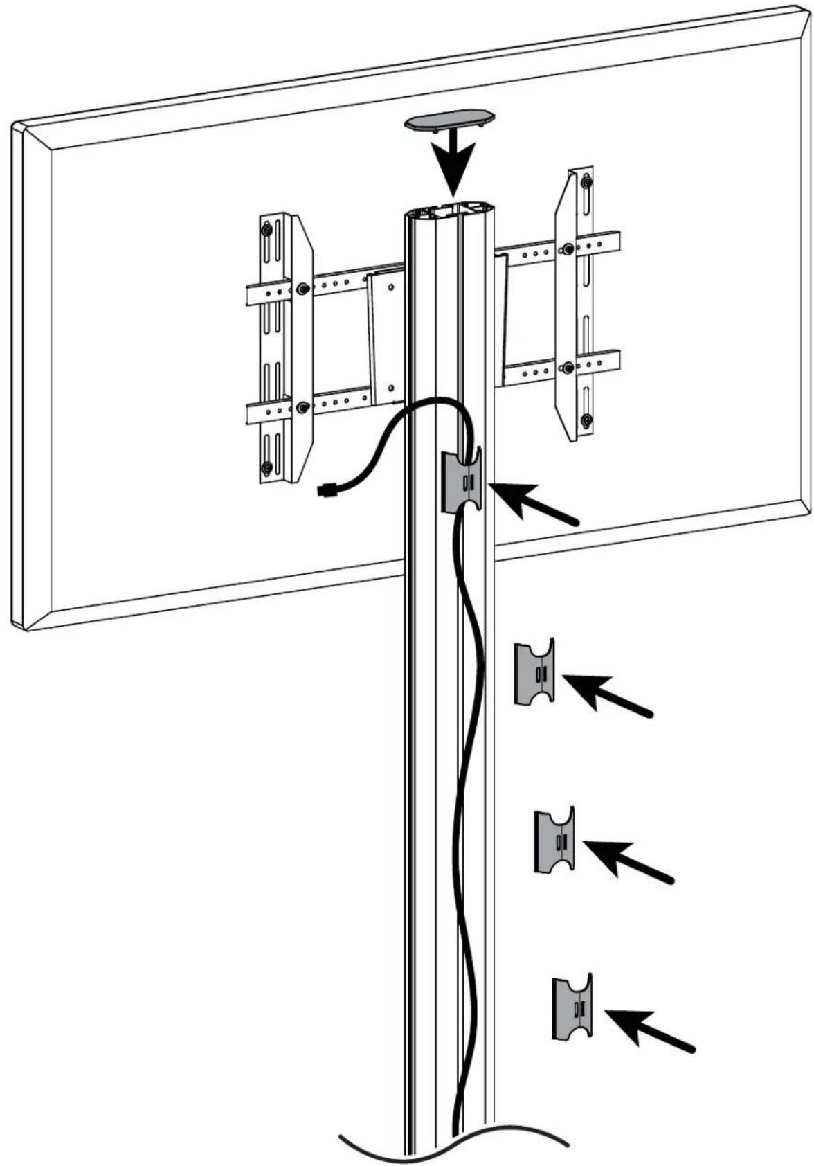 Kanto MKH65W - Attach TV plate & Hang TV / Attachez la plaque de télé & Attachez le télé / Fijar la placa de TV & Cuelga la TV - 3