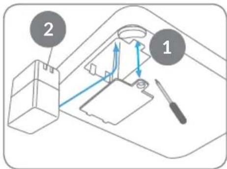 iFavine iSommelier D512 - INSTALLATION DE LA BATTERIE RECHARGEABLE - 1