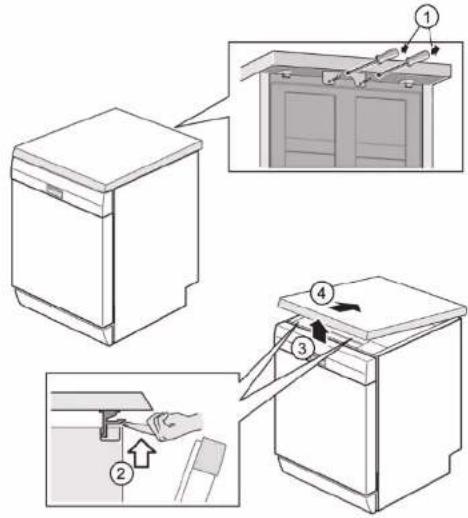 SIEMENS SL63HX52CE - Odobratie pracovnej plochy - 1