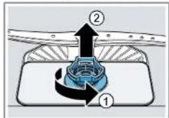 SIEMENS SE63HX52AE - Smontaggio del filtro - 1
