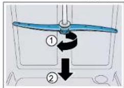 NEFF S355HCX29E - Suihkuvarren poistaminen - 1