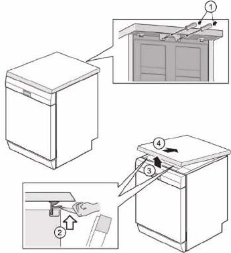 BOSCH SGH4HVX31E - Werkblad verwijderen - 1