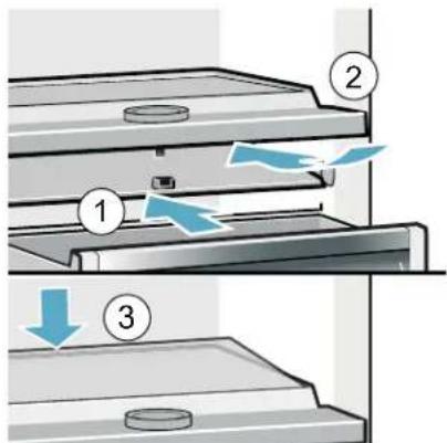 GAGGENAU RB282705 - Mettre en place le couvercle du bac à légumes et la cloison séparatrice - 1