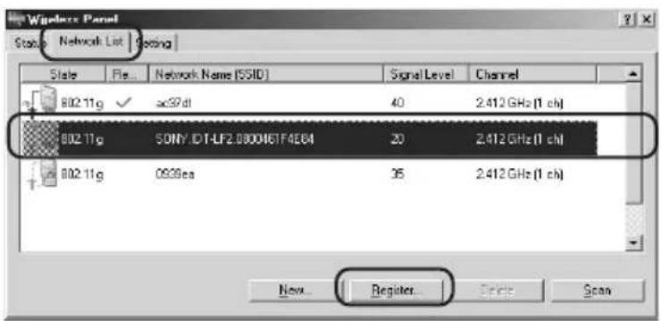 SONY PCWAC300S - Connecting to the Access Point with Wireless Panel (Windows Me/2000 operating system) - 1