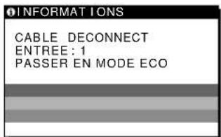 SONY SDMN50R - Si I'indication CABLE DECONNECT apparait sur I'ecran - 1