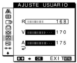 SONY SDMN50R - Ajuste de la temperatura del color (COLOR) - 1