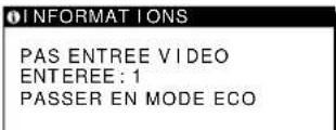 SONY SDMN50R - Si I'indication PAS ENTREE VIDEO apparait sur I'ecran - 1