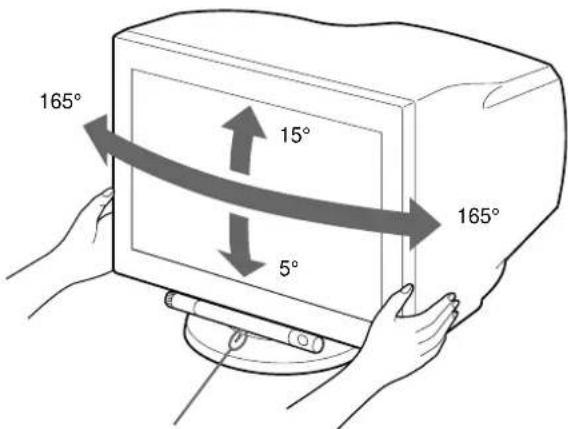 SONY GDMFW900 - Gebruik van de draai/kantelvoet - 1
