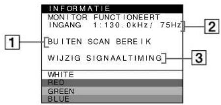 SONY GDMFW900 - Als BUITEN SCAN BEREIK verschijnt op lijn 1 - 1