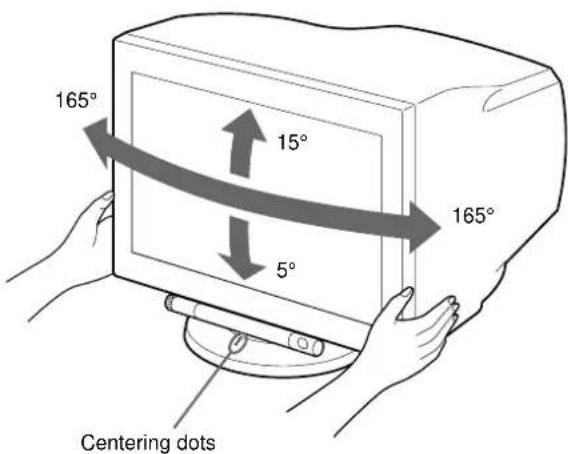 SONY GDMFW900 - Use of the tilt-swivel - 1