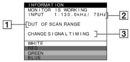 SONY GDMFW900 - If OUT OF SCAN RANGE appears on line 1 - 1