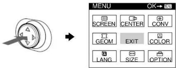 SONY GDMFW900 - Press the joystick. - 1