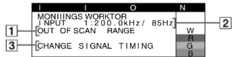 SONY GDMF520 - If "NO SIGNAL" appears: - 1