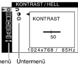 SONY GDMF520 - Rufen Sie mit der Taste MENU das Menu auf. - 4