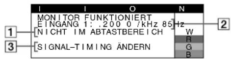 SONY GDMF520 - Wenn „KEIN SIGNAL“ angezeigt wird: - 1
