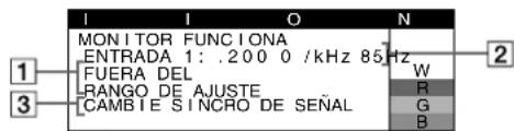 SONY GDMF520 - Mensajes en pantalla - 2