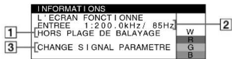 SONY GDMF520 - Si "PAS DE VIDEO" s'affiche: - 1