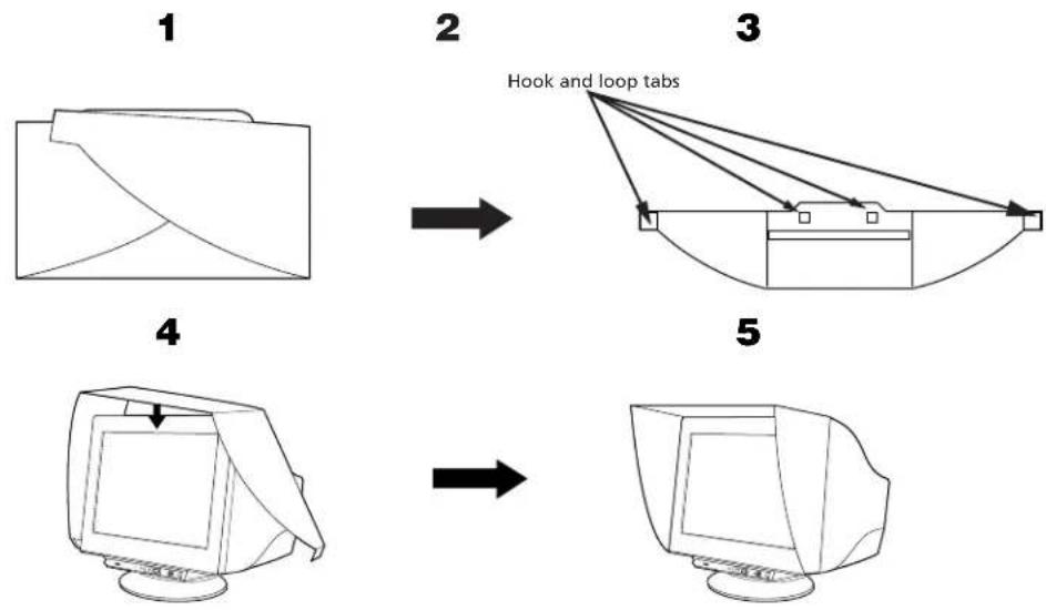 SONY GDMC520K - Attaching the Display Hood to your GDM-C520 Display - 1
