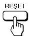 SONY GDM200PS - Press and hold the RESET button for more than two seconds. - 1
