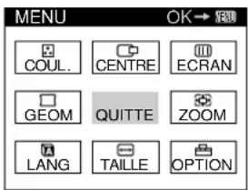 SONY GDM200PS - Appuyez sur la touche MENU. - 2