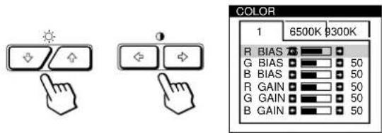SONY GDM500PS - Fine tuning the color temperature - 1