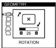 SONY GDM500PS - Press the / and / buttons to select "GEOM," and press the MENU button again. - 3