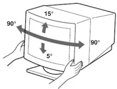 SONY GDM500PS - Utilisation du support pivotant - 1