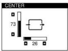 SONY GDM500PS - Press the / and  buttons to select "CENTER," and press the MENU button again. - 3