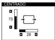 SONY GDM500PS - Pulse los botones / y / para seleccionar "CENTR" y vuelva a pulsar el boton MENU. - 3