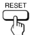 SONY GDM500PS - Maintenez la touche RESET enfoncée pendant au moins deux secondes. - 1